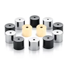 SAUVOO 10 шт.лот концевые колпачки из нержавеющей стали трубка подходит для браслета 6 мм отверстие кожаные шнуры кисточки колпачки Разъемы DIY ювелирных изделий