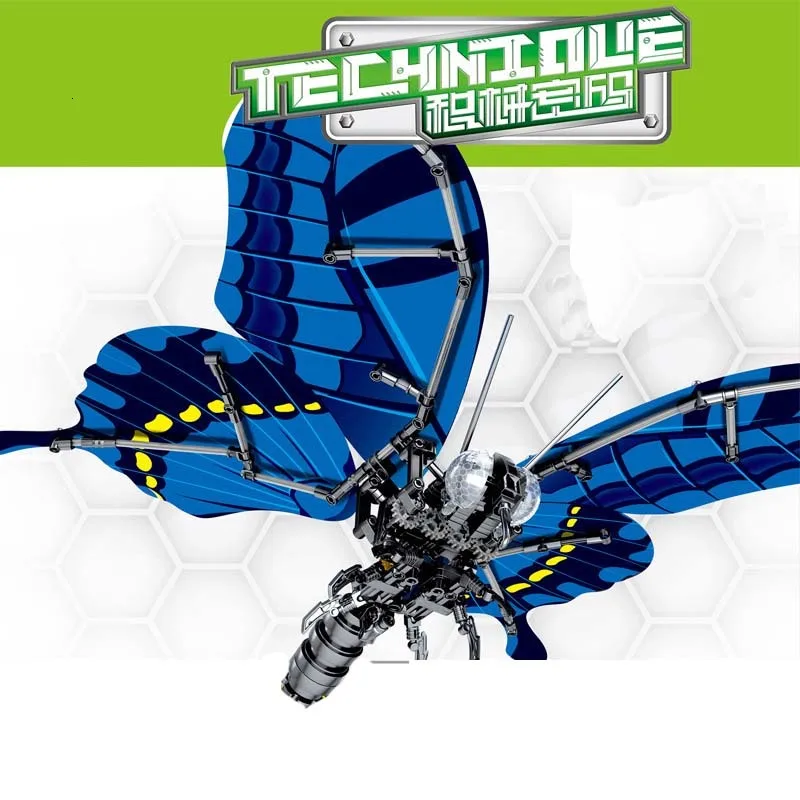 Конструктор бамбель с имитацией насекомых Красная стрекоза | Игрушки и хобби