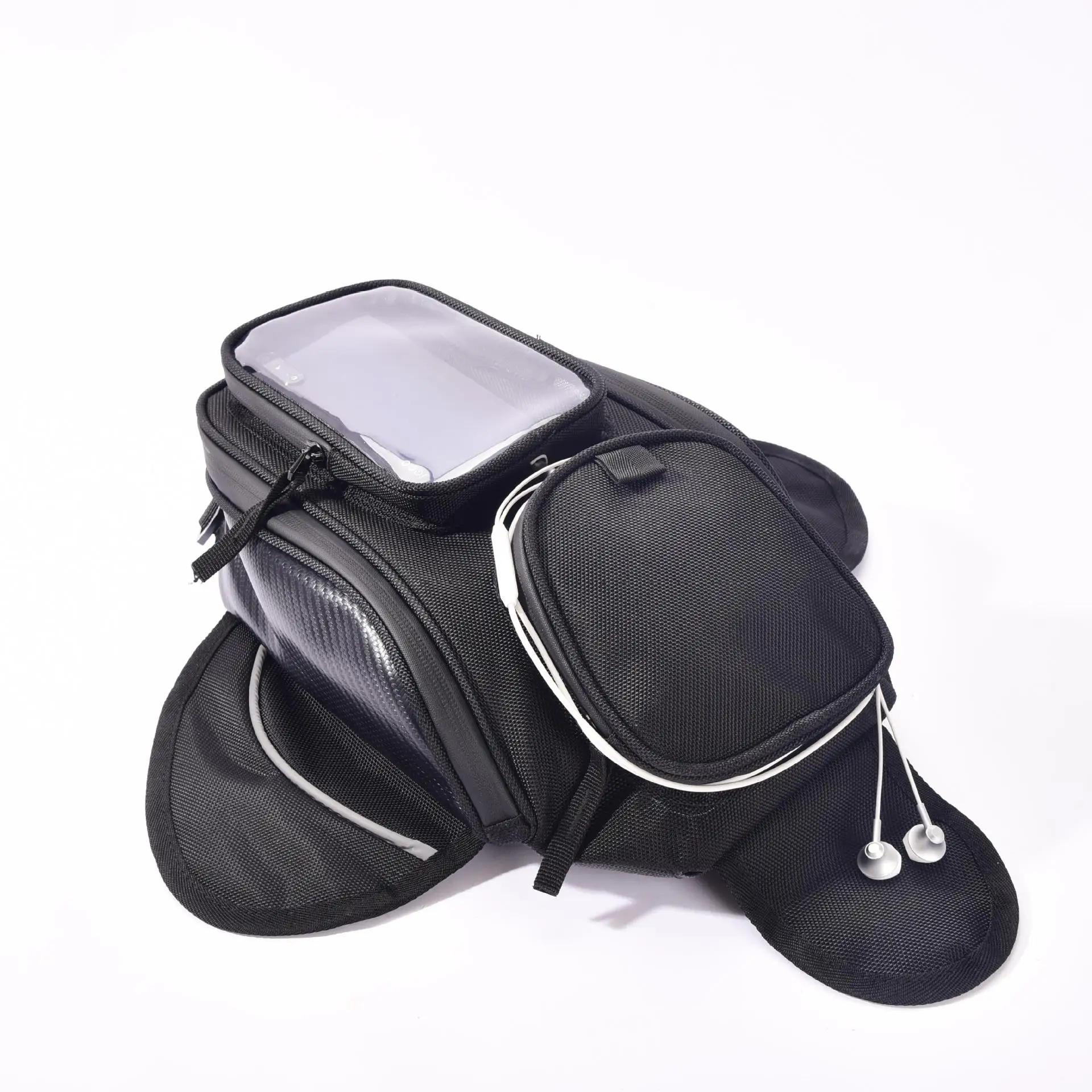 

Motorcycle Saddle Bag Fuel Tank Bag Bycling Bag Waterproof Luggage Bag Riding Basket Earphone Hole Magnet Backpack Navigation
