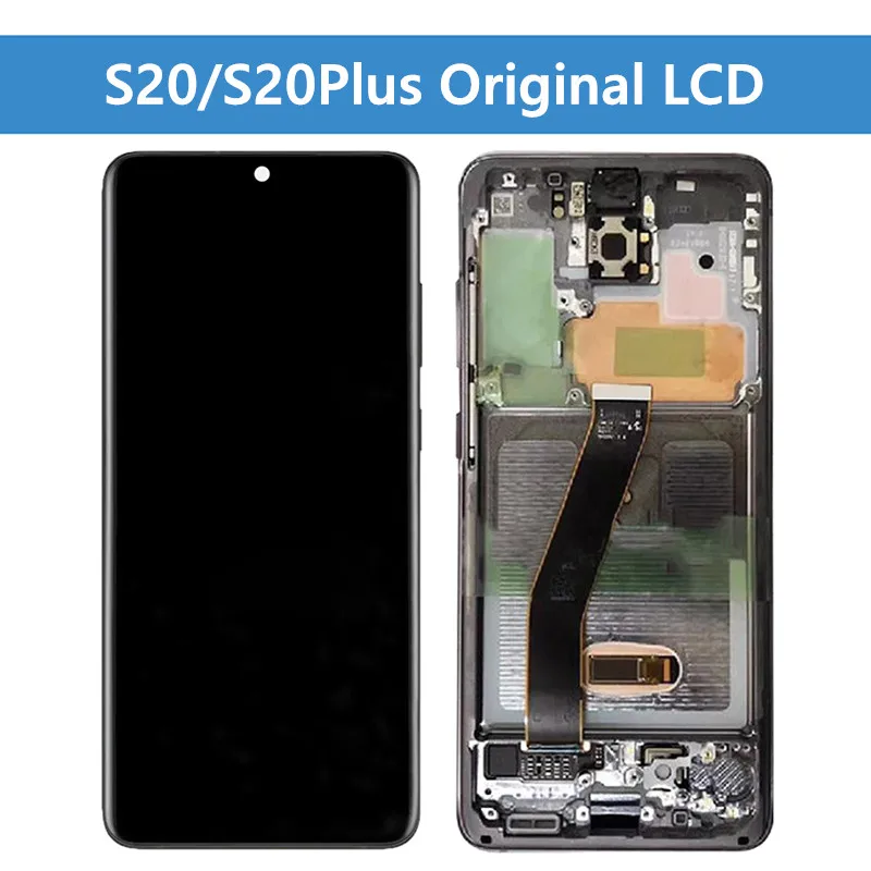 

Для Samsung Galaxy S20 Lcd G980,G980F,G980F/DS с рамкой дисплей сенсорный экран дигитайзер для Samsung s20 plus LCD G985 G985F
