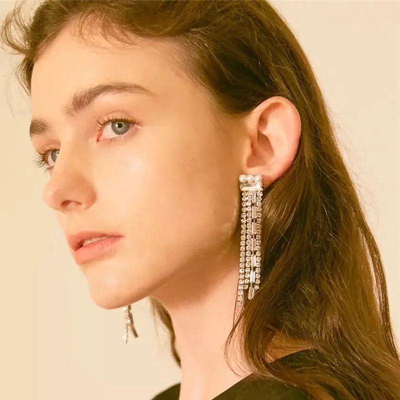 2019 новый тип отель Deluna Lee Ji Eun с шипами кисточкой серьги для девочек на день