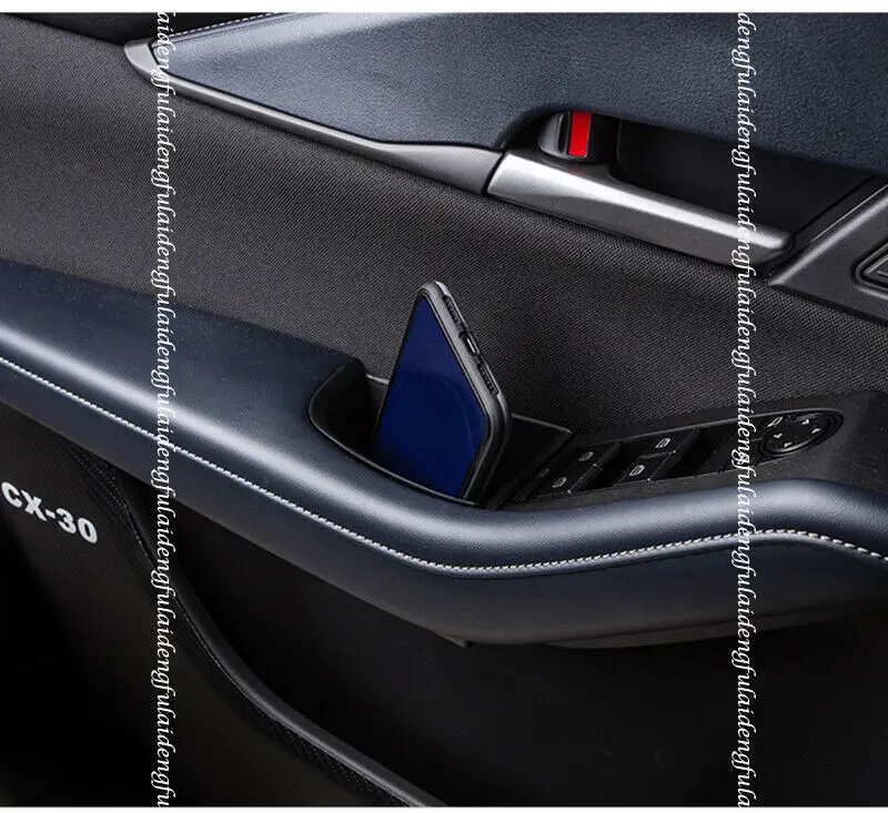 Дешево Подходит для Mazda CX-30 2020-2021 новый автомобильный держатель двери подлокотник коробка для хранения в автомобиле, Организатор лоток литье Средс...
