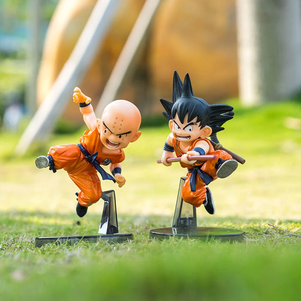 anime dragon ball z figure son goku kuririn figures monkey king action figurine model collection dbz cartoon kawaii kid toy gift free global shipping