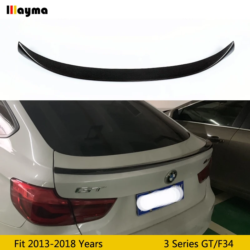 Задний спойлер для багажника BMW 3 series GT 320i 328i 330i 335i 2013 - 2018 F34 CF с крыльями 3D стиль |
