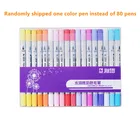 Многоцветные шариковые гелевые ручки, цветная ручка для рисования, школьные канцелярские принадлежности, водорастворимый маркер, двойная головка