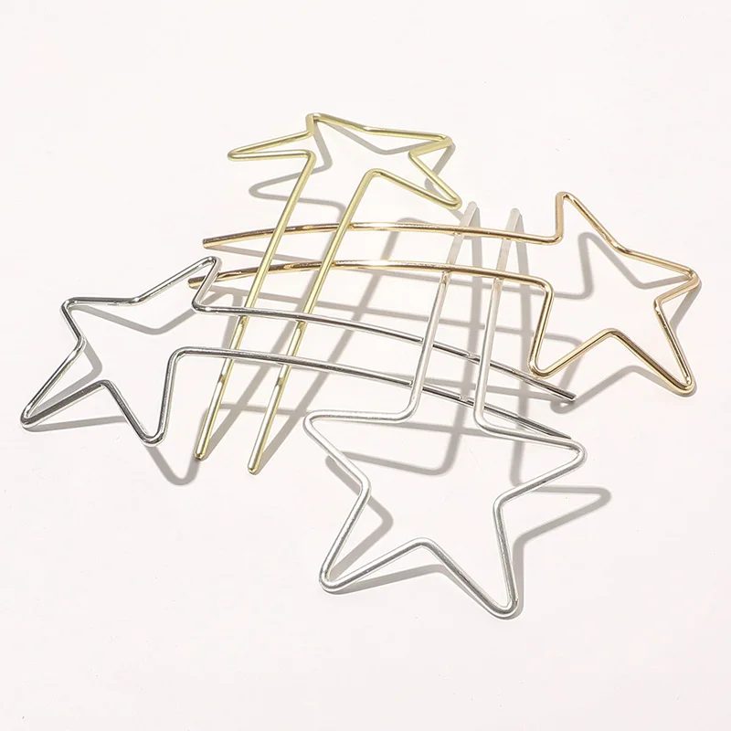 

14CM Hair Sticks Heart Star shape Hair Pins Needles Setting Accessories for Women Jewelry Bulk Head Jewelry Making DIY