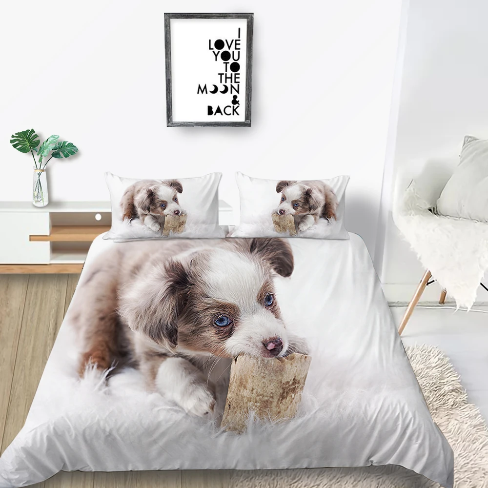 Комплект постельного белья для маленьких собак Модный милый комплект с