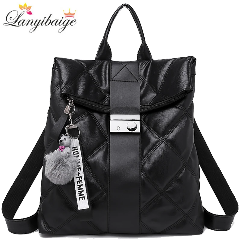 Женские рюкзаки в стиле ретро многофункциональные сумки на плечо модные