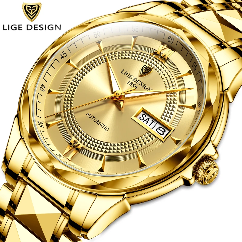 

2021 новые спортивные Для мужчин s механические часы LIGE лучший бренд класса люкс автоматические часы Для мужчин 100 Водонепроницаемый даты час...