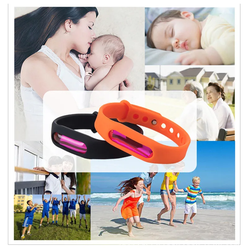 

Environmental Protection Silicone Wristband Summer Anti-mosquito Bracelet Baby Skin Care Mosquito Repellent Wrist Band