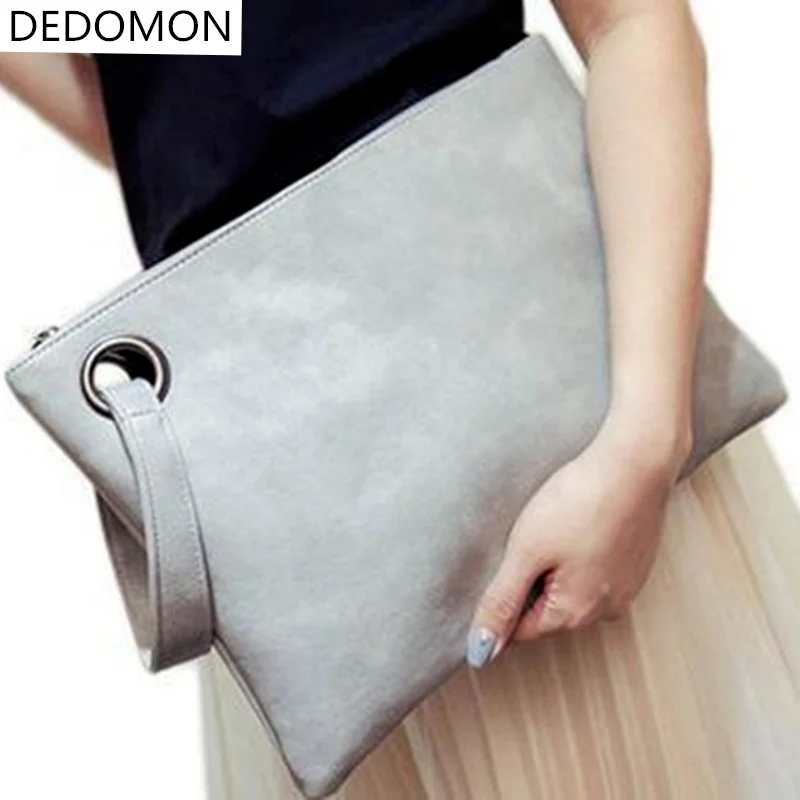 

Fashion Solid Women's Clutch Bag Leather Women Envelope Bag Clutch Pu Leather Bag Female Clutches Sac Immediately Shipping