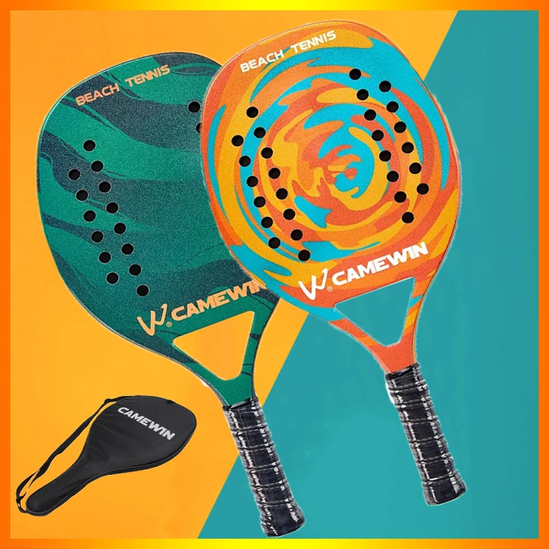 

Spot The Lowest Price Professional Carbon Beach Tennis Paddle Racket Soft EVA Face with Bag for Adult Tennis Racquet Equipment