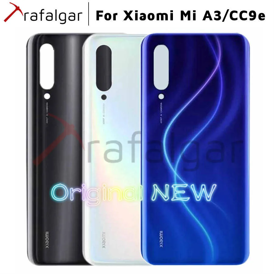 Оригинальная новая Крышка батарейного отсека для Xiaomi Mi A3 Задняя стеклянная
