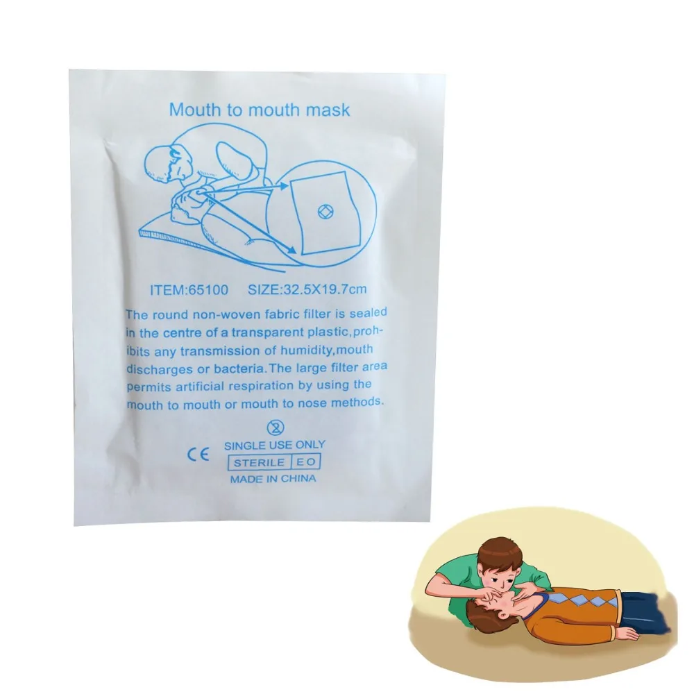 

20 Pcs/pack CPR Face Shield Resuscitator mouth to mouth mask new