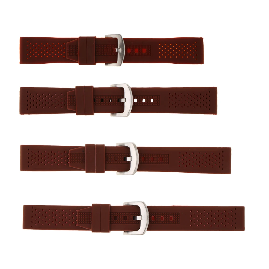 Ремешок силиконовый для наручных часов резиновый водонепроницаемый браслет