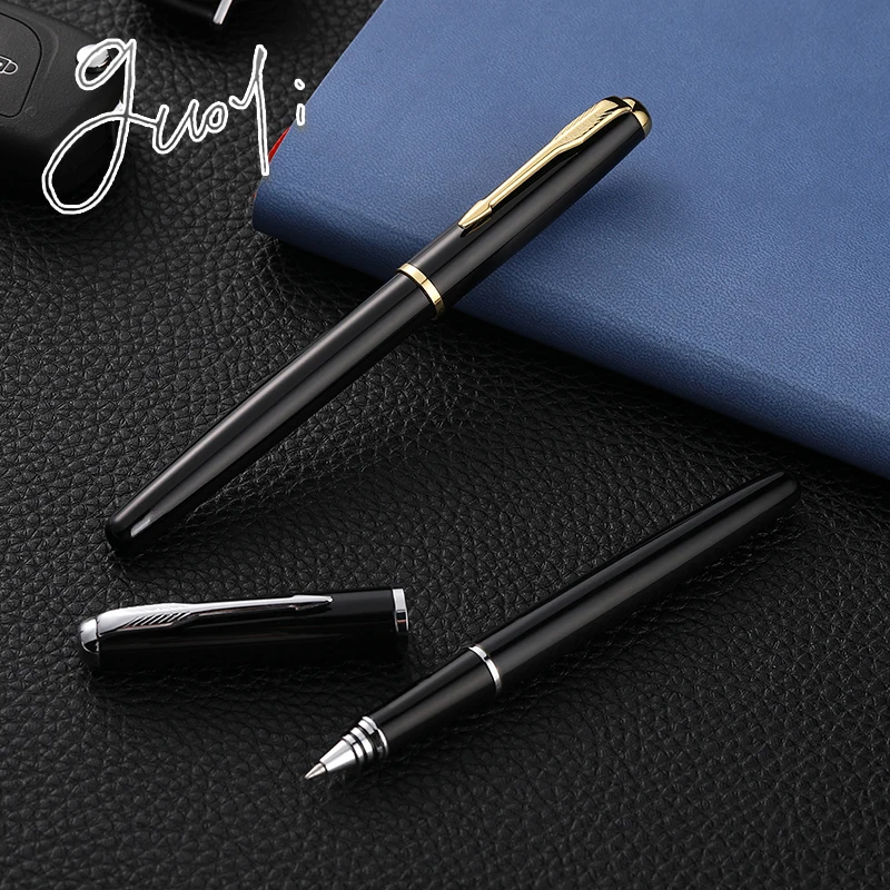 

Guoyi A110 класса люкс Eenvoudige Бизнес экзамен металла high-end подарки массовое изготовление на заказ логотип гелевая ручка для подписи журнал леверт