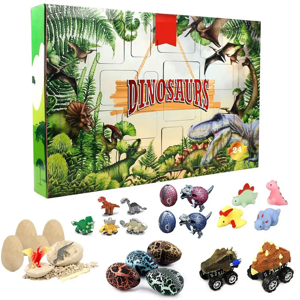 

24pcs/set Dinosaur Advent Calendar 2021 Christmas Countdown Toys Christmas Decor Theme For Kids Teens Ore Christmas Gift Box
