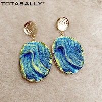 totasally fashion resin artistic charm sea pendant earrings for women party show dropship dangle earrings