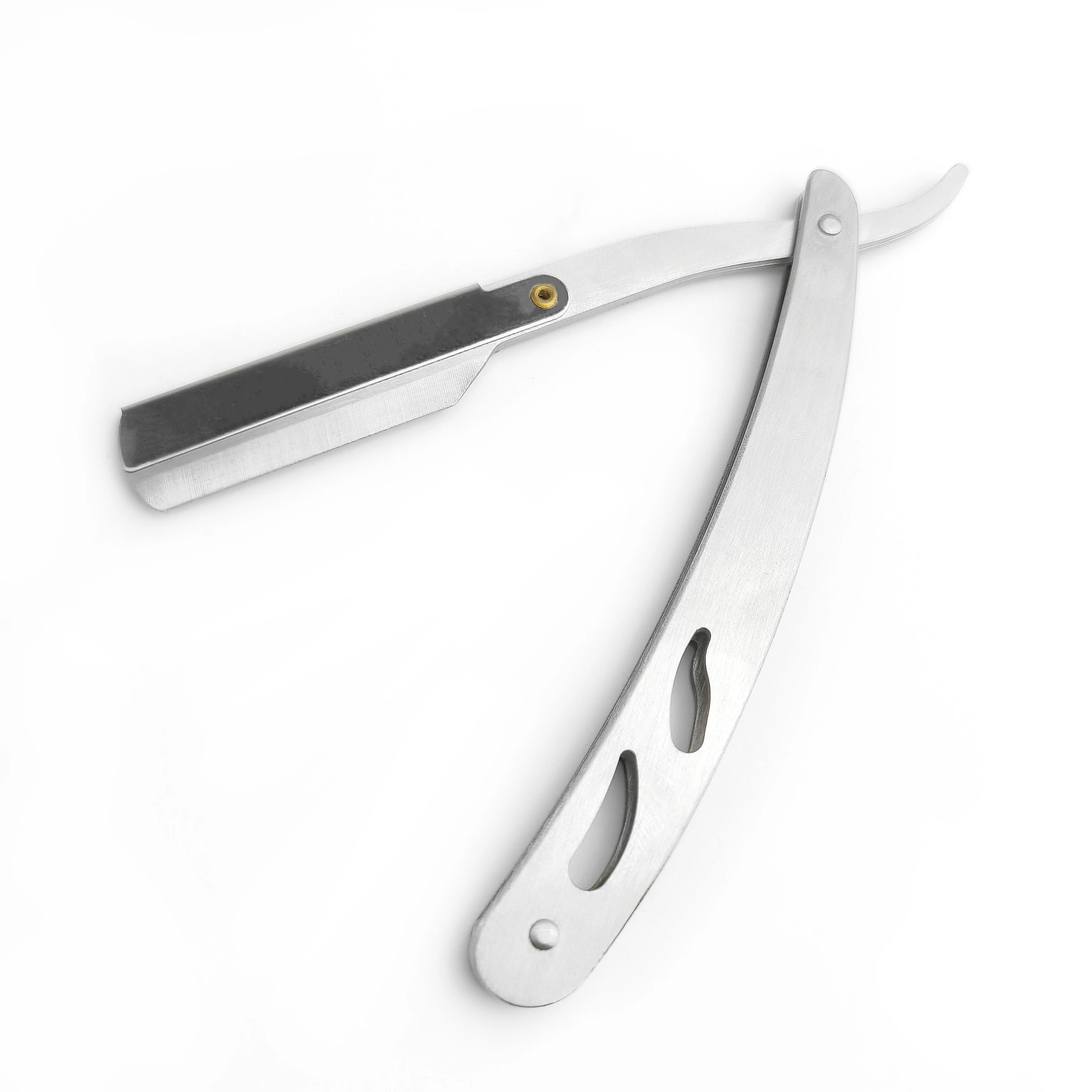 Ручной парикмахерский нож с прямым лезвием складной для удаления волос на лице