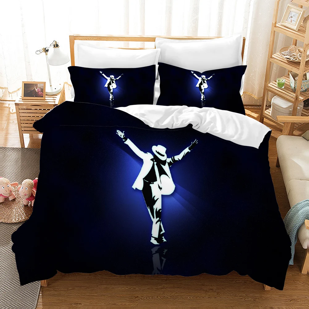 

Home Textile Michael Jackson 3d Print bedding Set Children Cute Character Duvet Cover Set with Pillowcase Twin Full Queen King