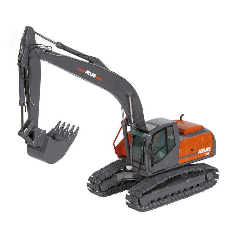 

Модель грузовика 1/50, литый металлический сплав для экскаватора Atlas 225LC, модель гусеничного экскаватора, игрушечный инженерный грузовик, игр...