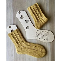 2x diy wooden sock blocker stretchers display hand knitting mold weave yarn crafts accessories mould for adult beginners