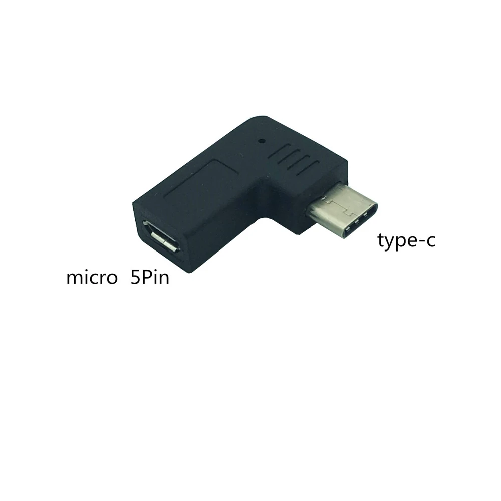 

Micro USB 3.1 Type C 90 Angle Male to Micro USB Female Adapter