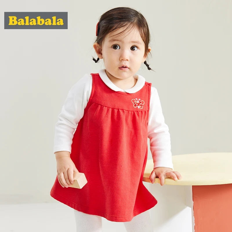 Balabala/костюм для малышей Юбка Платье девочек Комплект из двух предметов Жилет