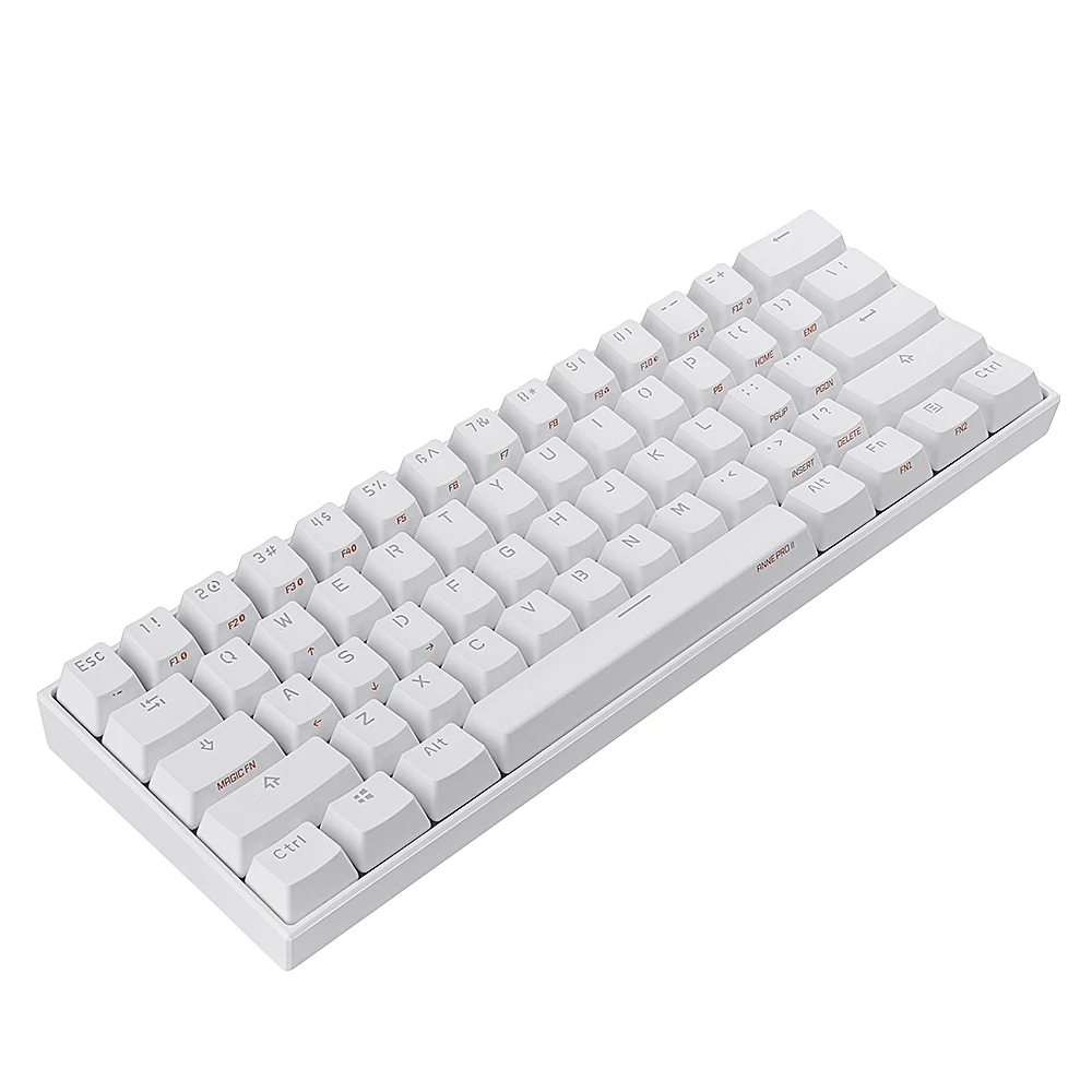 Anne Pro2 61 Keys Mini  Mechanical Keyboard 60% NKRO bluetooth Type-C RGB Gaming Keyboard Kailh Box Switch