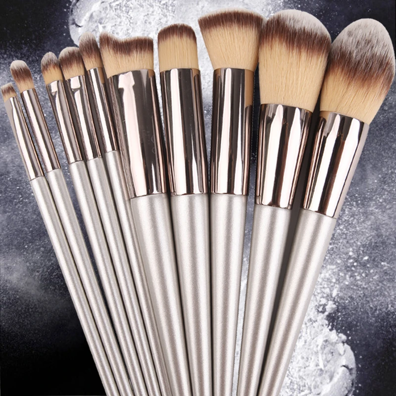 

6/10/12Pcs Makeup Brushes Tool Set Cosmetic Foundation Powder Eye Shadow Blush Blending Beauty Make Up Brush Beauty Tool Kit