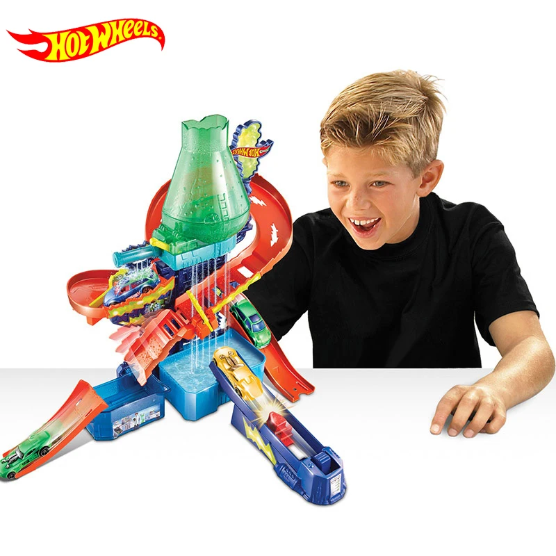 Оригинальный игровой Набор Hot Wheels Track City Mega для мытья автомобиля отлитый под