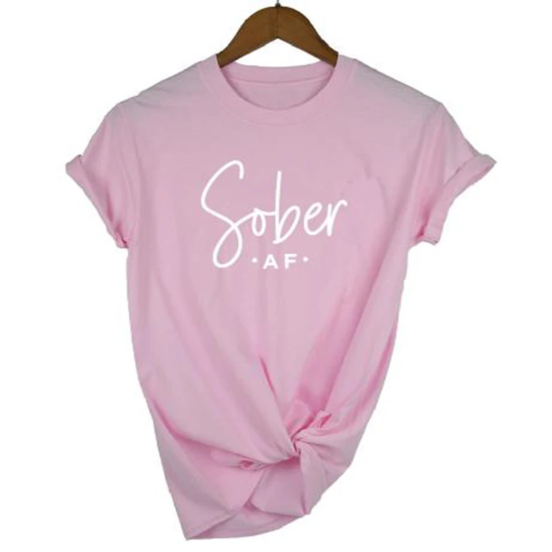 Рисовый дизайн трезвая Питьевая футболка для всей семьи объявление о