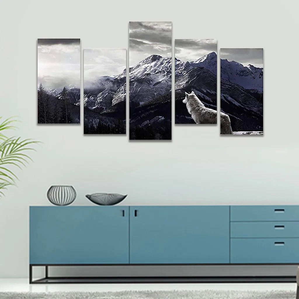 5 шт.. Печать на холсте картина без рамы современное искусство маслом печать для