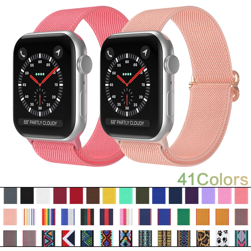 

Strap for Apple Watch Band 38mm 40mm 42mm 44mm Accessorie Smart Watch Watchband Silicone Correa iWatch Series 3 4 5 6 SE