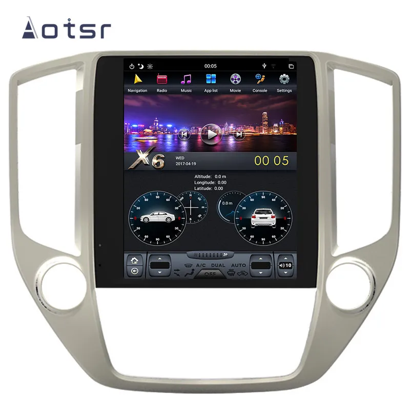 Вертикальный Tesla стиль Android 9 0 автомобильный мультимедийный плеер для Changan CS95 2016 +