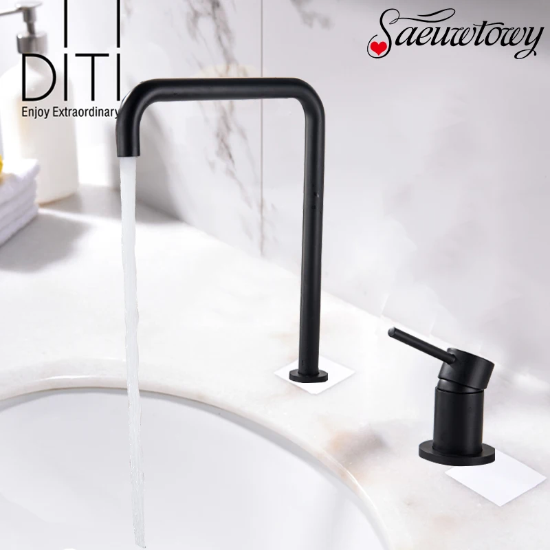 Смеситель для раковины смеситель ванной комнаты удлиненная трубка два отверстия