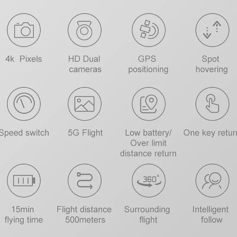 

H6 Drone 4K Professional GPS 6K HD Camera Dron 5G Wifi Fpv Foldable Quadcopter Fixed Height Position Smart Follow RC Kid Toys