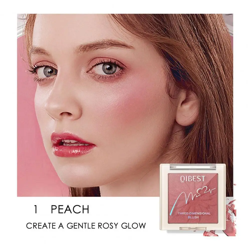 

9g Satin Blush Natural Blendable Makeup Supplies Silky Powder Finish Beauty Blush for Party