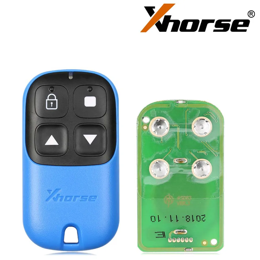 Xhorse XKXH04EN дистанционный ключ для гаража 4 кнопки синий 5 шт./лот| |