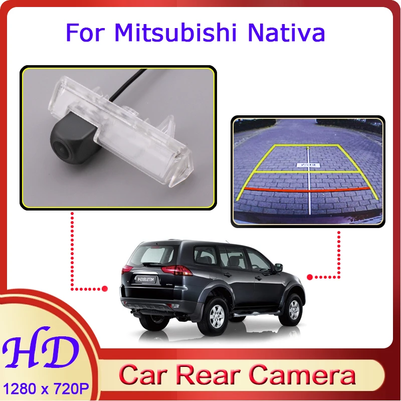 Автомобильная камера заднего вида рыбий глаз для Mitsubishi Nativa 2008 ~ 2016 HD с функцией