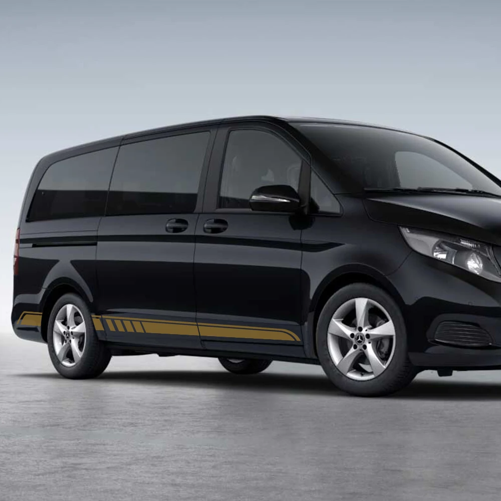 2 шт. для Mercedes Benz Vito Viano V Class w447 v260 автомобильная наклейка с длинной полосой сбоку