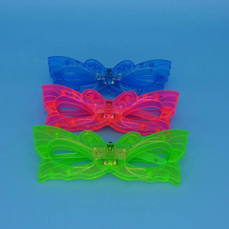 Butterfly Light Eye Glasses Flashing Bar Club Blinds Shutter Glow neon Party Wedding Christmas Concert led glasses Carnival Toys|Сверкающие