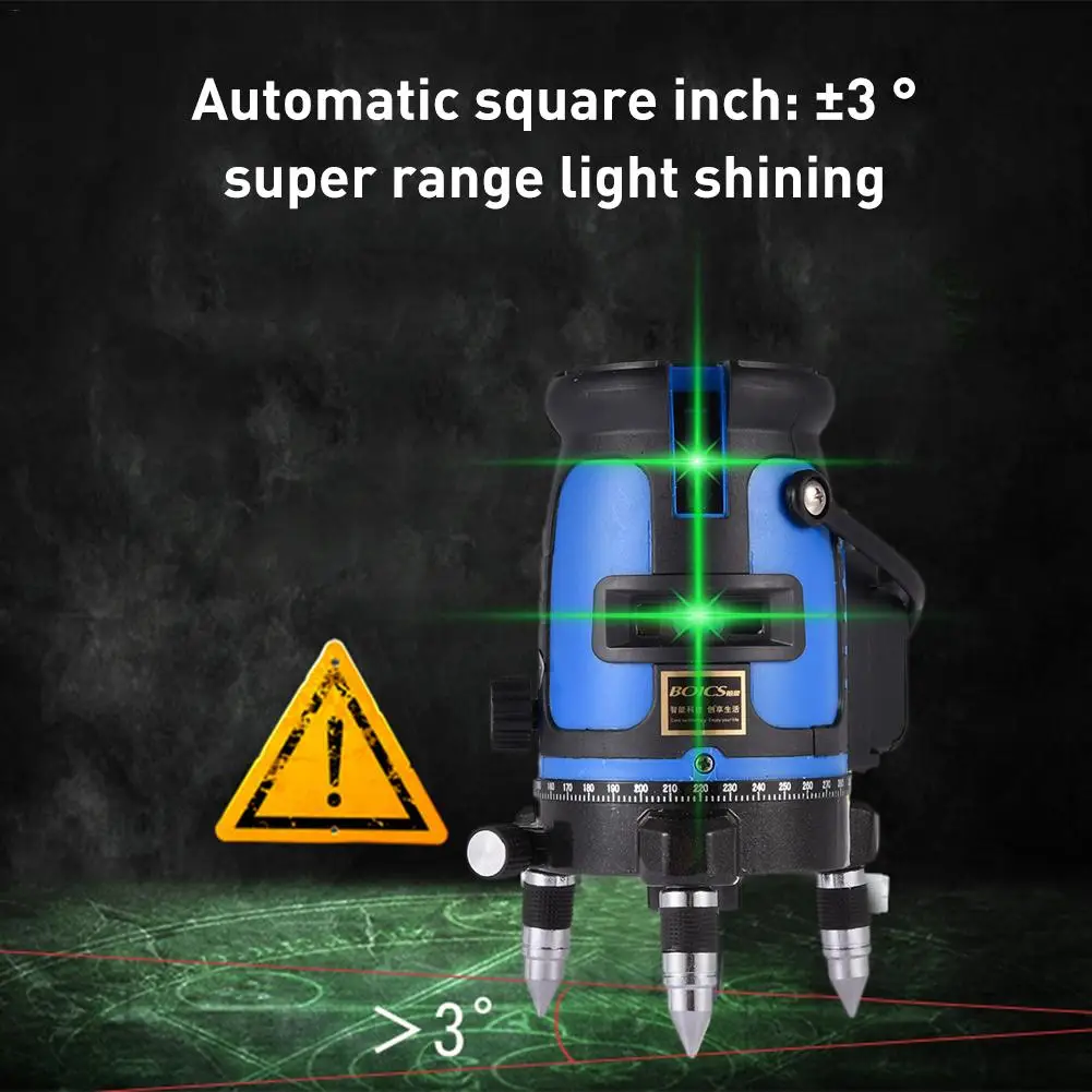 Самонивелирующийся зеленый лазерный уровень 2 линии вилка стандарта США и 3