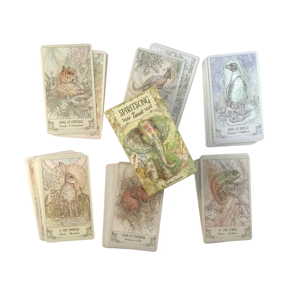 

78pcs cards Oracle spirit song Tarot Deck Tarot Oracle Card Board Deck Games Palying Cards For Party Game