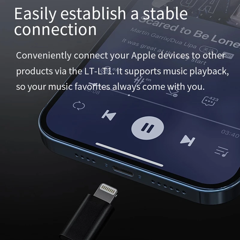 Кабель для передачи данных FiiO LT-LT1 Lightning на Type-C OTG устройств iOS подключение USB DAC AMP