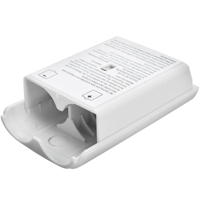 Аксессуары для игр XBOX 360 беспроводной контроллер белый чехол батареи AA ABS