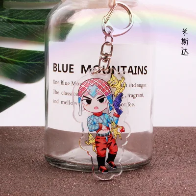 Необычный акриловый брелок в стиле аниме Jotaro Joseph Joestar Бруно букциарати, кулон для мужчин и женщин, брелки llaveros