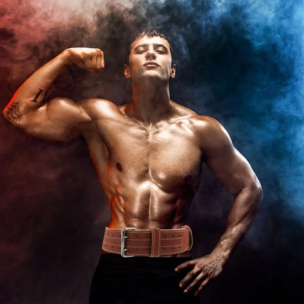 

Waist Supporter PU Adjustable Weightlifting Fitness Waist Protective Belt