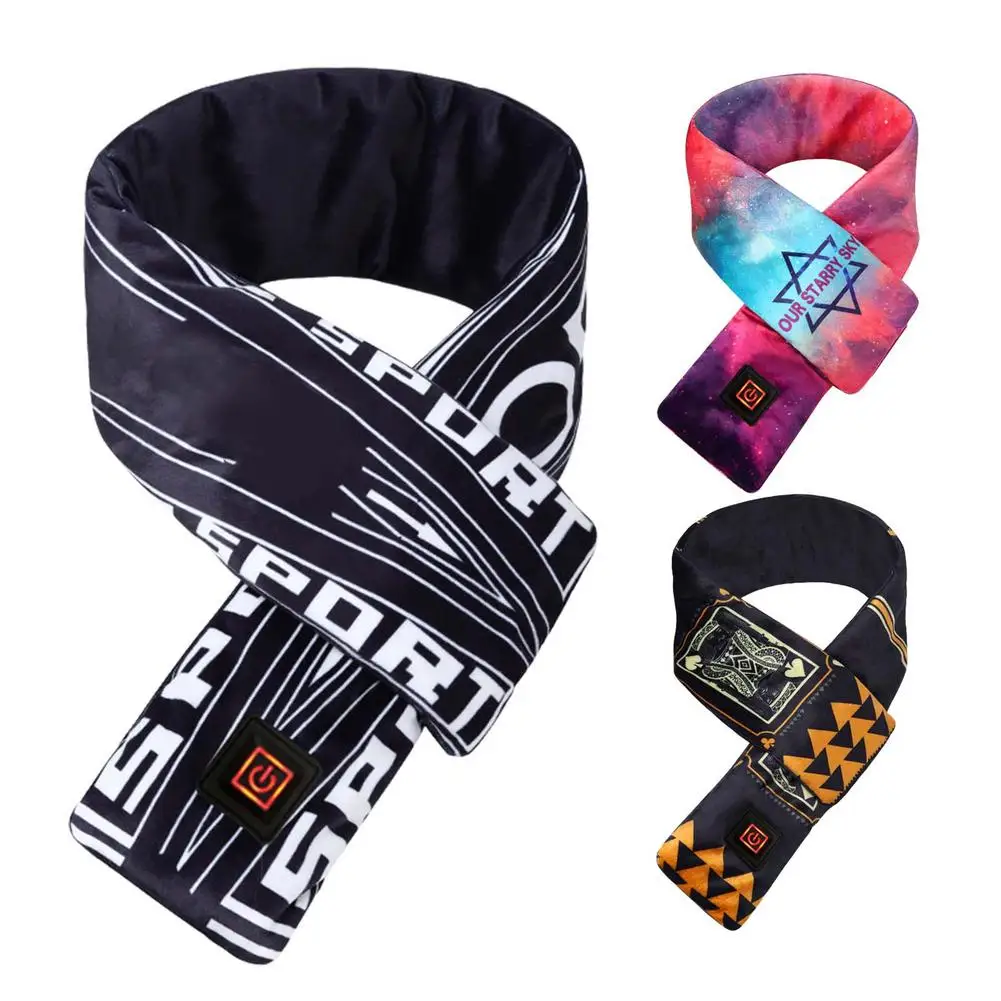 

USB Rechargeable Heated Scarf Heating Scarf Neck Wrap Heat Therapy Heated Scarf for Men and Women 3 Heating Temperature Settings