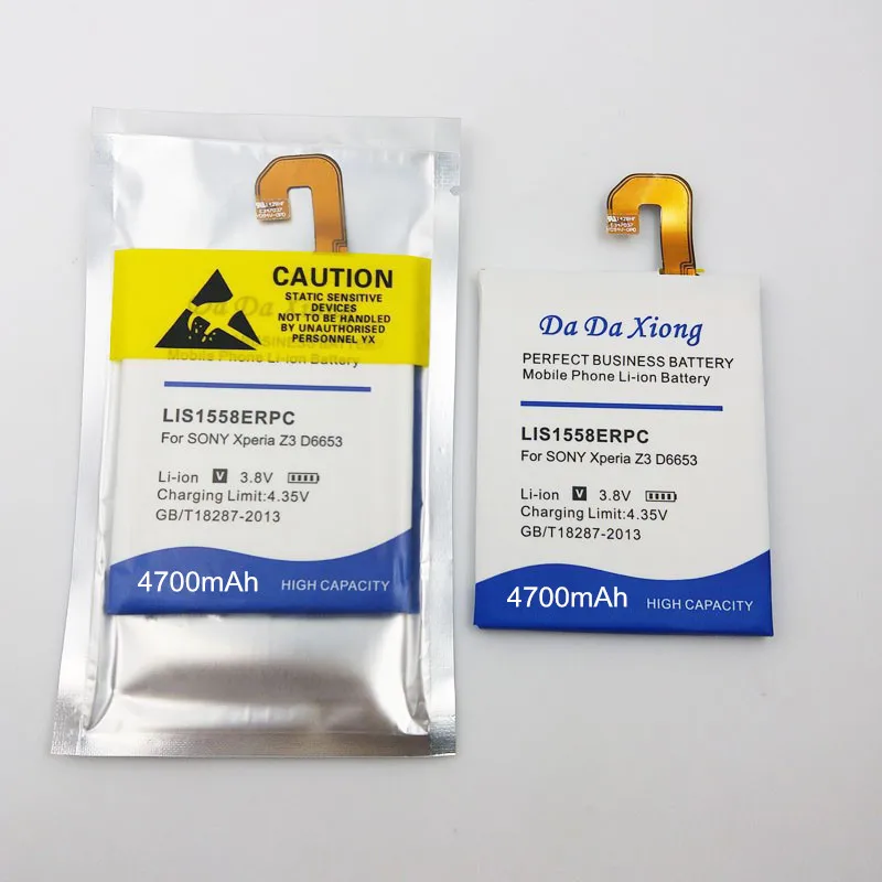 Литий ионный аккумулятор 4700 мАч LIS1558ERPC для телефона Sony Ericsson Z3 L55T L55U D6653 D6603 D6633 D5803